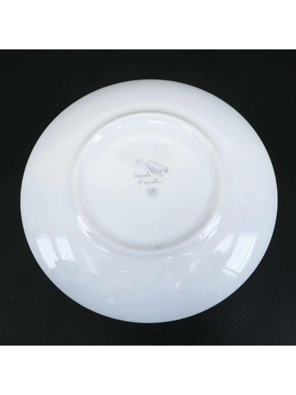 Hermes Red Road Sketch Dessert Plate